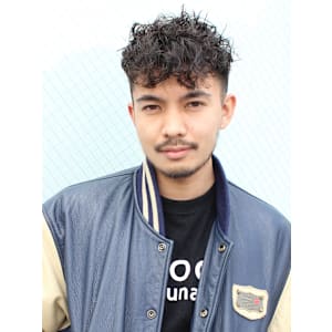 外国人風　クセ毛風パーマ　スペインカール