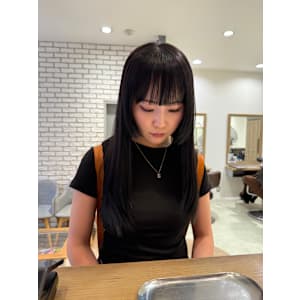 個性を際立てる姫カットとブラックヘア【三軒茶屋】 - HAIR & MAKE EARTH 三軒茶屋店【ヘアメイクアース サンゲンヂャヤテン】掲載中