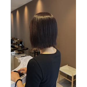 前下がりぷつっとボブ - 半個室型美容室 Sourire 小倉店【ハンコシツガタビヨウシツ スーリール コクラテン】掲載中