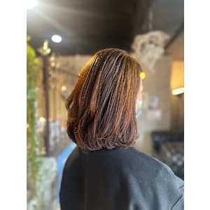 【オレンジブラウンの柔らかボブ】 - SANKARI 真法院店【サンカリ シンポウインテン】掲載中