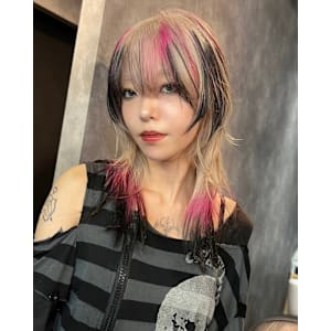 セクションカラー　ケアブリーチ　ブリーチカラー　表参道/原宿