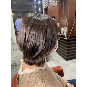 ウルフ×ボブ×ココアベージュ