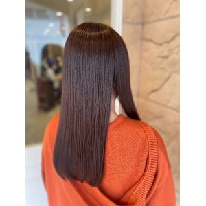 髪質改善　艶髪　ブラウンベージュ