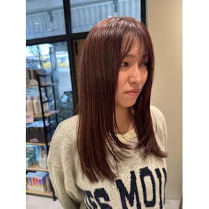 ボルドーカラー/レイヤースタイル