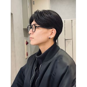 【Zina】メンズ/センターパート/曲がる縮毛矯正/福岡/天