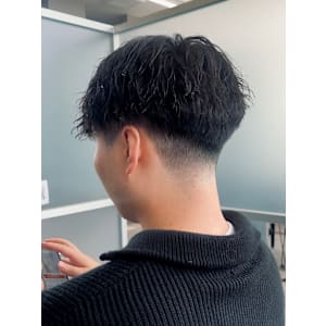 【Zina】メンズ/センターパート/曲がる縮毛矯正/福岡/天