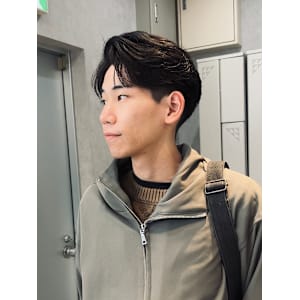 【Zina】メンズ/センターパート/曲がる縮毛矯正/福岡/天