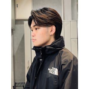 【Zina】メンズ/センターパート/曲がる縮毛矯正/福岡/天