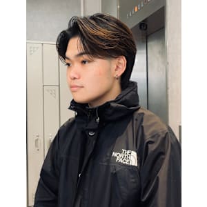 【Zina】メンズ/センターパート/曲がる縮毛矯正/福岡/天