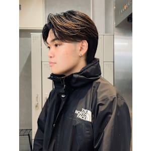 【Zina】メンズ/センターパート/曲がる縮毛矯正/福岡/天