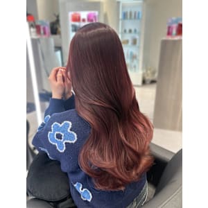 ブリーチなしダブルカラー　チェリーレッド