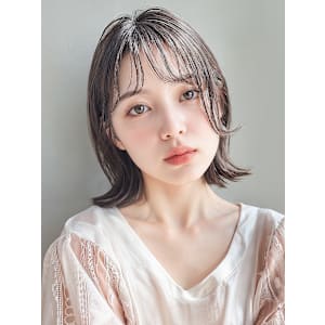 2wayバングアッシュグレー外ハネミディp１　グレーブラウン - COVER HAIR bliss【カバーヘア ブリス】戸田公園/戸田公園西口店【カバーヘアブリス トダコウエン トダコウエンニシグチテン】掲載中