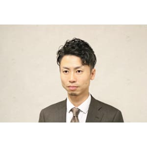 メンズビジネスショート×パーマ