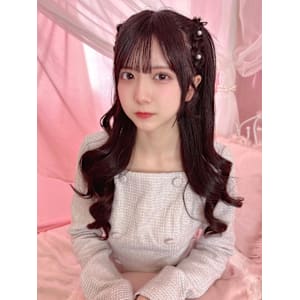 橋本菜々子ちゃん編み上げハーフツイン＊まゆ/小顔/大須 栄