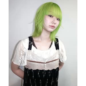 ライムカラー　ケアブリーチ　ブリーチカラー　原宿/表参道