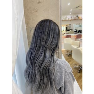 バレイヤージュ×グレー[韓国/上尾]