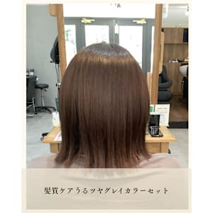 ≪お客様スタイル≫ 髪質ケアうるツヤグレイカラーセット - chan.【チャンドット】掲載中
