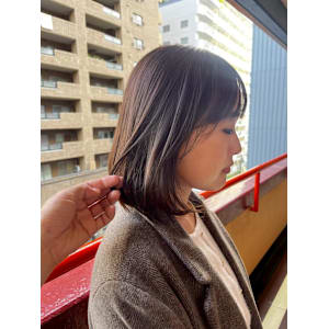 髪質改善ケアカラー/チョコレートブラウン