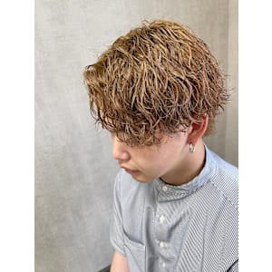 波巻きパーマ/波巻きスパイラル【福岡/天神/メンズパーマ】