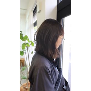 ミディアム/髪質改善グレージュ