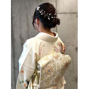 着物ヘア 着付け 結婚式 七五三 和装ヘア 訪問着 アップ