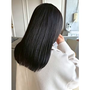 ダークグレージュ 暗髪カラー セミロング 髪質改善カラー - 髪質改善 SEPT. 天神大名【カミシツカイゼン セプト テンジンダイミョウ】掲載中