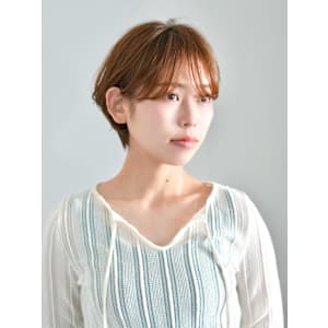 前下がりショート・ボブ/絶壁解消/前髪あり/40代/30代