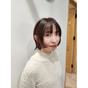 プツンとボブレイヤー - 半個室型美容室 Sourire 和白店【ハンコシツガタビヨウシツスーリールワジロテン】掲載中