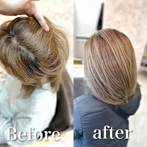 白髪ぼかし(ボブ)白髪キレイにマイナス10歳 - F.U.N 竹ノ塚店【ファン】【ファン タケノツカテン】掲載中