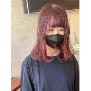 透けるピンクのインナーカラー - EMU international 春日部本店【エムインターナショナル】掲載中