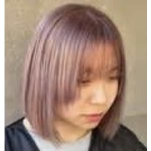 CLASS×泉中央×ショート×パープルレッド×ベールトーン