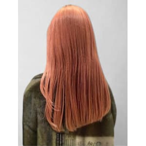 オレンジピンク ブリーチ ハイトーン 髪質改善 ロングヘア - teatro & limite by teatro【ティアトロ アンドリミテバイティアトロ】掲載中