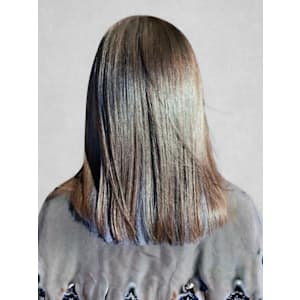 インナーカラー ストレート ブラウンベージュ 透明感カラー