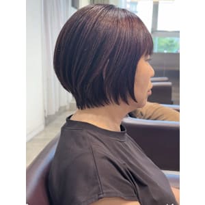 ショートボブ/縮毛矯正