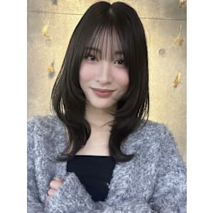 ミディアムレイヤー/港南台/髪質改善#透明感カラー