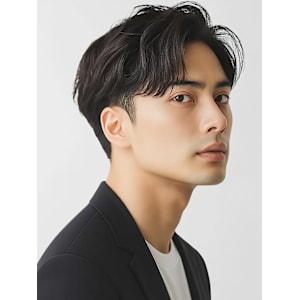 【feliceMICHI 別曽 遥也】センターパート 黒髪