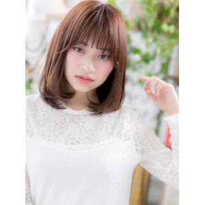 フェザーバングくせ毛風内巻きワンカール　バーガンディ