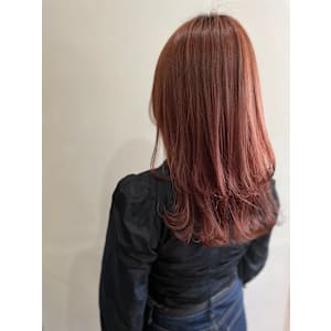 オレンジカラー/くびれヘア/レイヤー