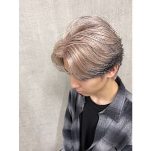 ホワイトベージュ/エンドカラー【福岡]天神/ハイトーン】