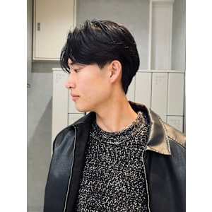 【Zina】メンズ/センターパート/曲がる縮毛矯正/福岡