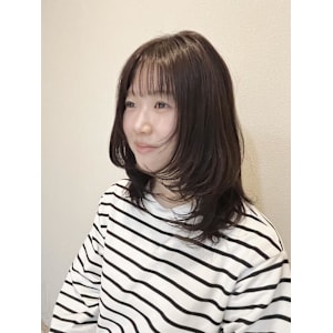 抜け感たっぷり！シースルーバング×くびれミディで愛され顔に♪ - 髪質改善 艶髪salon Alushe 錦糸町店【アルーシェ】【カミシツカイゼン ツヤガミ サロン アルーシェ キンシチョウテン】掲載中