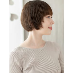 ぱっつん前髪レイヤーショートマッシュルームヘア30代40代 - COVER HAIR bliss【カバーヘア ブリス】上尾/上尾西口店【カバーヘアブリス アゲオ アゲオニシグチテン】掲載中
