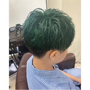 深みグリーンカラー！ - GLADGE池袋/ダブルカラー/ブリーチ【グラッジイケブクロダブルカラーブリーチ】掲載中
