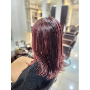 ハイライト×ピンク