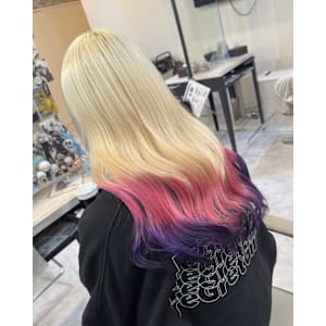 ピンク×ヴァイオレットのグラデーション