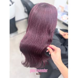 ピンクラベンダー/暖色/髪質改善