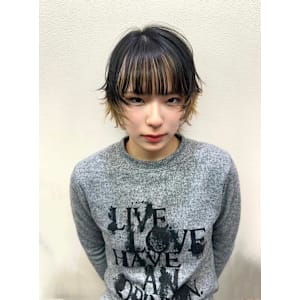 抜け感ウルフショート アンブレラカラー - FACE。石川町【フェイスイシカワチョウ】掲載中