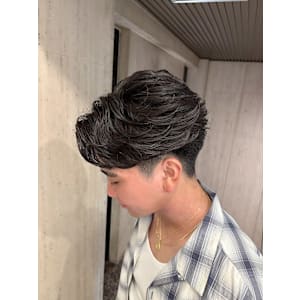 朝時短◎フェザーパーマ/ニュアンスパーマ/毛流れパーマ