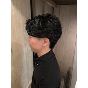 朝時短◎フェザーパーマ/ニュアンスパーマ/毛流れパーマ