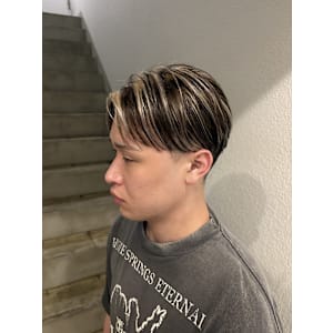 メンズハイライト×ブラウンカラー